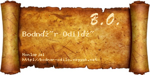 Bodnár Odiló névjegykártya